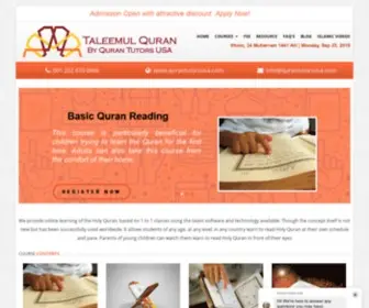 Qurantutorsusa.com(Quran Tutors usa) Screenshot