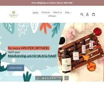 Qurez.com(Best Online Vegan Natural Skincare and Beauty Care in India) Screenshot