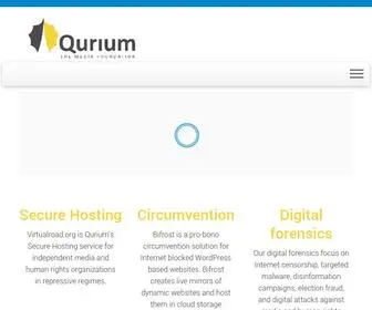 Qurium.org(Qurium Media Foundation) Screenshot