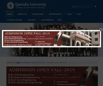 Qurtuba.edu.pk(Qurtuba University) Screenshot