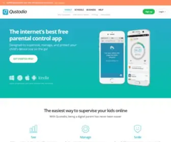 Qustodio.com(Parental control and digital wellbeing software) Screenshot