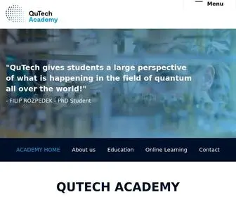 Qutechacademy.nl(QuTech Academy) Screenshot