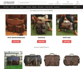 Quvom.com(Vintage Leather Handmade Bag) Screenshot