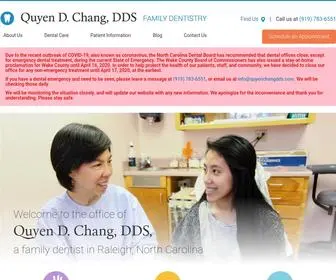 Quyenchangdds.com(Raleigh Family Dentist Dr. Quyen D. Chang) Screenshot