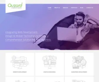 Quzard.com(Web design Calicut) Screenshot