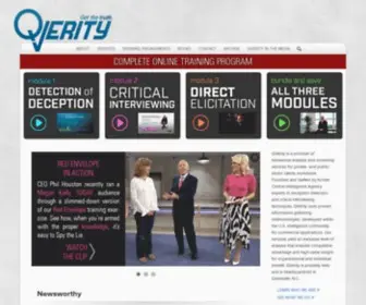 Qverity.com(QVerity is a provider of behavioral analysis and screening services for private) Screenshot