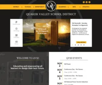 QVSD.org(Quaker Valley School District) Screenshot