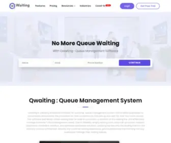 Qwaiting.com(Queue Waiting Management System) Screenshot