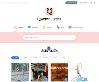 Qwantjunior.com(Qwant Junior) Screenshot