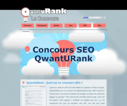 Qwanturank-LE-Concours.com(Concours SEO Qwanturank) Screenshot