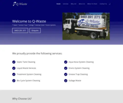 Qwaste.com.au(Q Waste) Screenshot