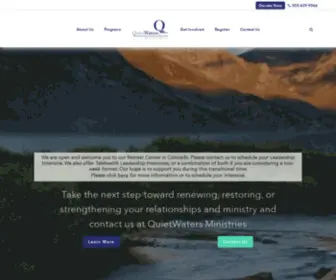 Qwaters.org(Pastor Retreats Colorado) Screenshot