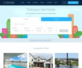 Qwengo.co.za(Property for Sale in South Africa & Rental Properties) Screenshot