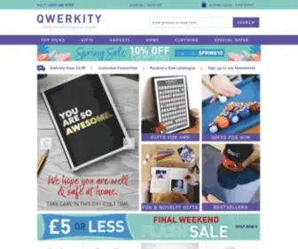 Qwerkity.com(Fun & Practical Presents for Men & Women) Screenshot
