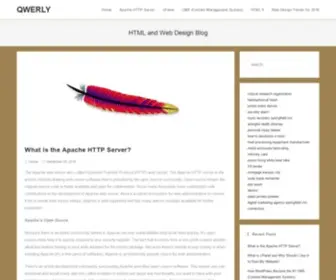 Qwerly.com(HTML and Web Design Blog) Screenshot