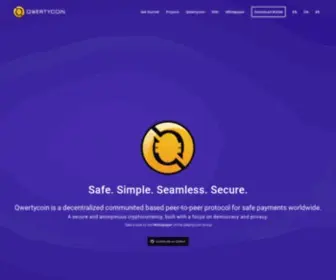 Qwertycoin.org(Qwertycoin is a secure and user) Screenshot