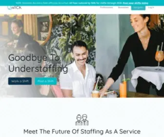Qwick.com(On-Demand Food Service Staffing Platform) Screenshot