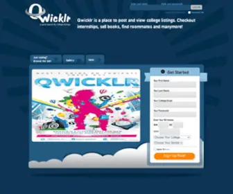 Qwicklr.com(Social Networking Site for College Students to share their Experience) Screenshot