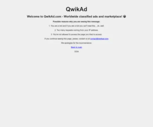 Qwikad.com(Classified Ads & Marketplace) Screenshot