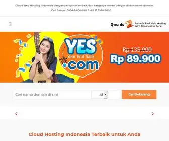 Qwords.com(Cloud Web Hosting Indonesia Akses Cepat Aman) Screenshot