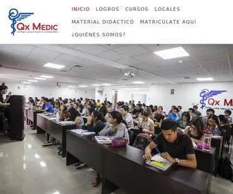 Qxmedic.com(ACADEMIA DE MEDICINA Qx) Screenshot