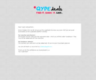 Qypedeals.co.uk(QypeDealsUK) Screenshot