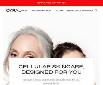 Qyral.com(Qyral Personalized Skincare & Wellness) Screenshot