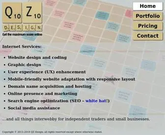Qzdesign.co.uk(QZ Design) Screenshot