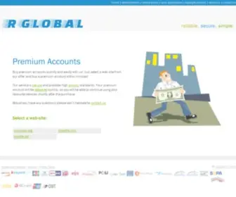 R-Global-INC.com(Premium Accounts Reseller) Screenshot