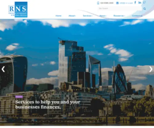 R-N-S.com(RNS Chartered Accountants and Business Advisers & Business Advisers) Screenshot