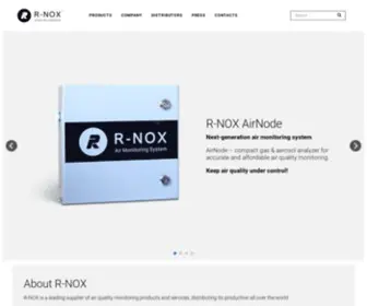 R-Nox.com(R-NOX is environmental monitoring startup, developing devices, apps, services for air quality and radiation level monitoring) Screenshot