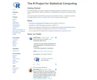 R-Project.org(The R Project for Statistical Computing) Screenshot