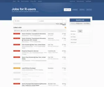 R-Users.com(Jobs for R programmers) Screenshot
