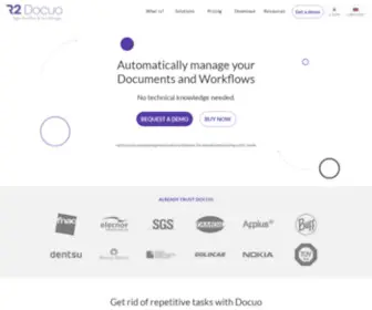 R2Docuo.com(Automate your documents and tasks without technical knowledge) Screenshot