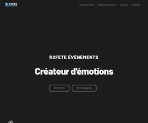 R2Fete.fr(Créateur d'émotions) Screenshot