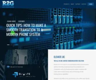 R2Gcloud.com(R2G Cloud Communications) Screenshot