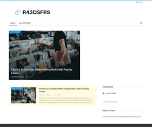 R43DSFRS.com(Ways To Solve My Financial Problems) Screenshot