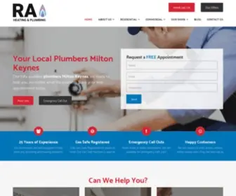 RA-Heating-Plumbing.co.uk(Trusted Plumbing) Screenshot