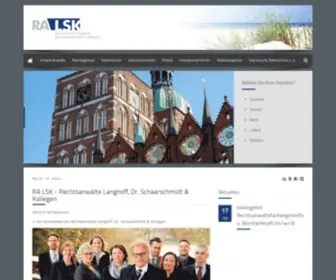 RA-LSK.de(Rechtsanwälte Langhoff) Screenshot