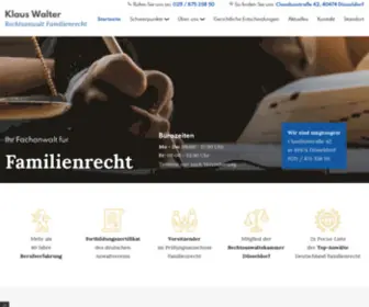 RA-Walter.com(Rechtsanwalt für Familienrecht in Düsseldorf) Screenshot