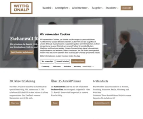RA-Wittig.de(Arbeitsrecht) Screenshot