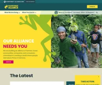 RA.org(Rainforest Alliance) Screenshot