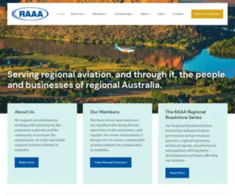 Raaa.com.au(Regional Aviation Association of Australia (RAAA)) Screenshot