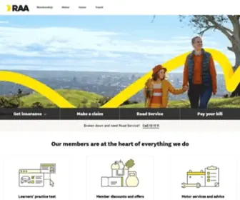 Raa.com.au(Motor, Home, Travel) Screenshot