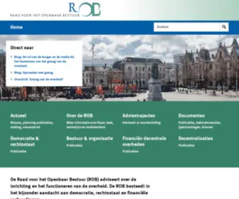 Raadopenbaarbestuur.nl(Raad voor het Openbaar Bestuur) Screenshot