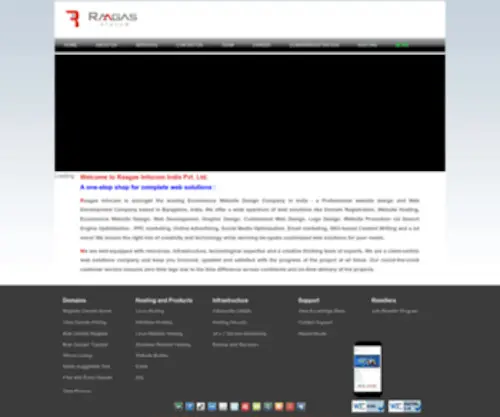 Raagasinfocom.com(Raagas Infocom) Screenshot