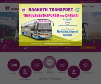 Raahathtransport.in(Raahath Transport) Screenshot