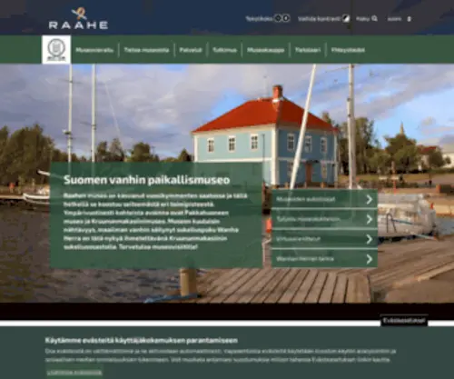 Raahenmuseo.fi(Raahen museo) Screenshot