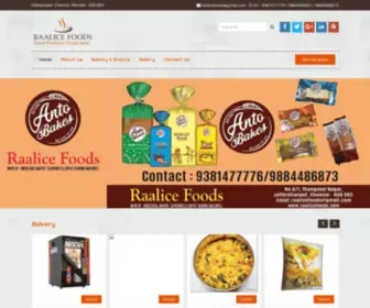 Raalicefoods.in(Coffee Vending Machine Chennai) Screenshot