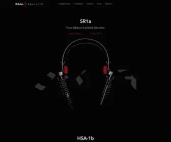 Raalrequisite.com(True Ribbon Headphones & Amplifiers) Screenshot